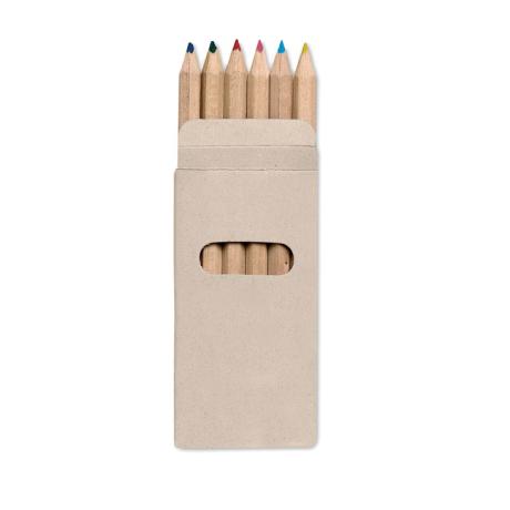 6 barvnih svinčnikov v kartonski škatli